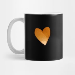 Small Gold Mosaic Valentine Heart Mug